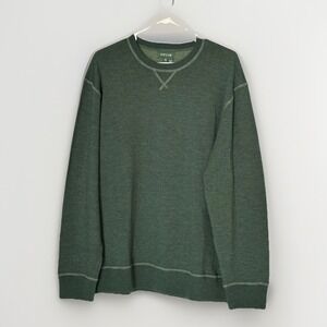 Orvis Merino Wool Blend Crewneck‎ Sweater Green XL Classic Outdoor Knit Pullover